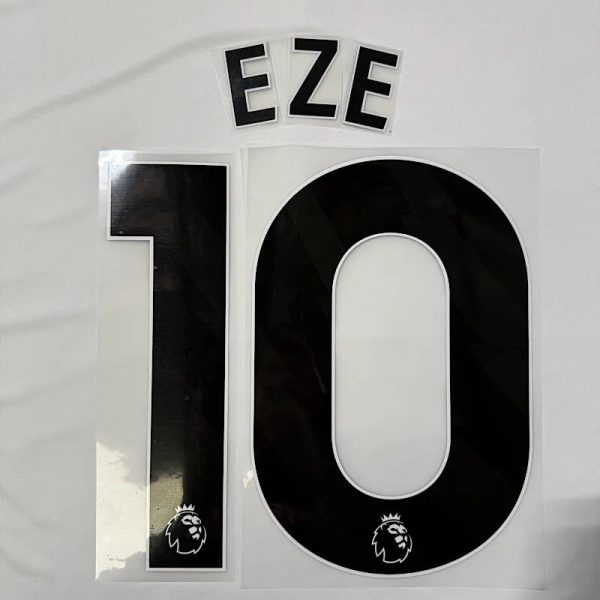 Arsenal 2025-Third Eze #10 Official Name Set-Black
