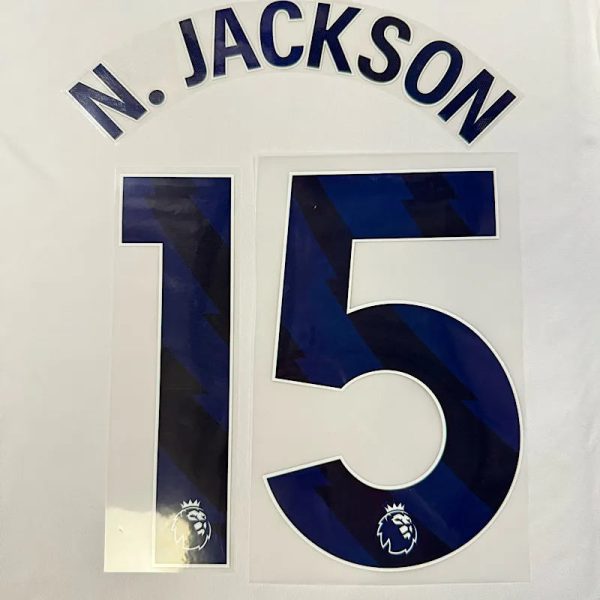 Chelsea 2023-Away N. JACKSON #15 Official Name Set-Navy