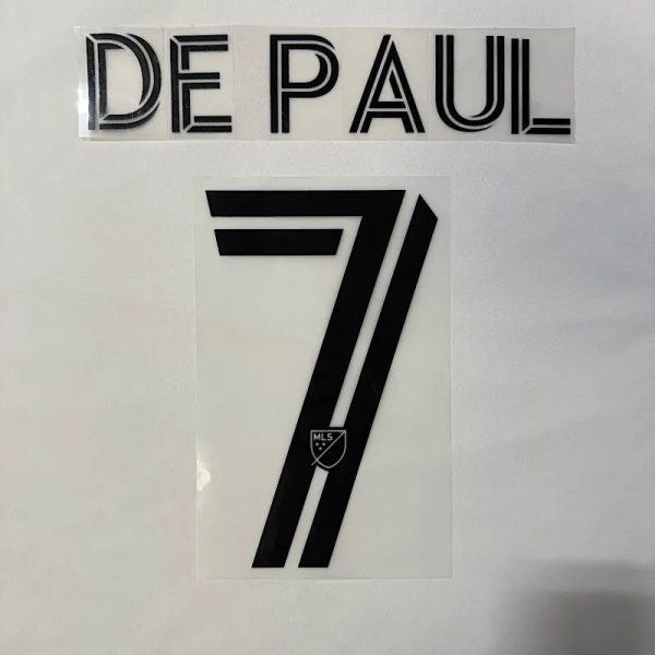 Inter Miami 2025-Home De Paul #7 Jersey Name Set