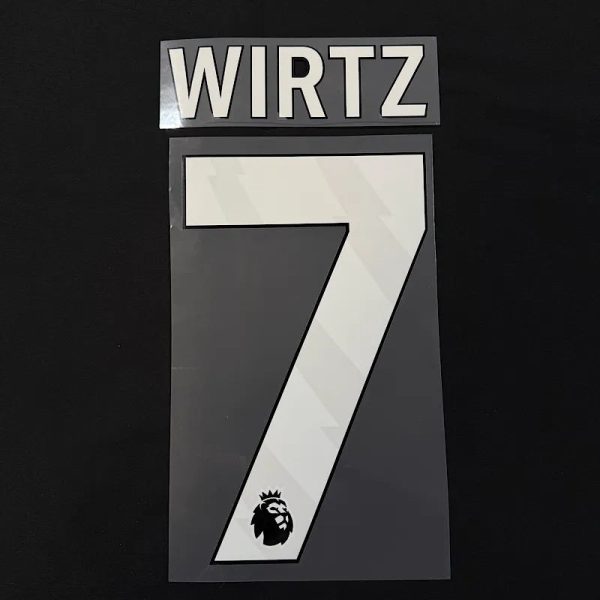 Liverpool 2025-Home WIRTZ #7 Jersey Name Set-White
