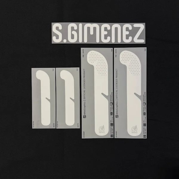 Mexico 2026- Home S. GIMENEZ #11 Youth Official Name Set