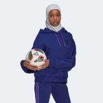 adidas 2022-23 Argentina Women's 3 Stripe Hoody Legacy Indigo - Image 3