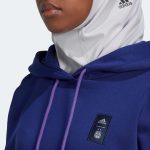 adidas 2022-23 Argentina Women's 3 Stripe Hoody Legacy Indigo - Image 5