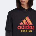 adidas 2022-23 Belgium DNA Graphic Tee - Black - Image 4