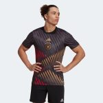 adidas 2022-23 Germany Pre-Match Jersey - Black-Grey-Red - Image 3