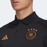adidas 2022-23 Germany Tiro Polo Shirt - Black - Image 4
