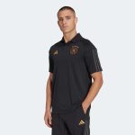 adidas 2022-23 Germany Tiro Polo Shirt - Black - Image 2
