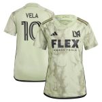 adidas 2023-24 LAFC Women's Away Jersey - Magic Lime-Tent Green - Image 6