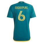 adidas 2023-25 LA Galaxy Away Jersey - Mystery Green-Team Gold - Image 3