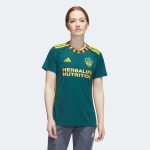 adidas 2023-25 LA Galaxy Women's Away Jersey - Mystery Green-Team Gold
