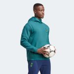adidas 2023 LA Galaxy Travel Hoodie - Mystery Green - Image 3