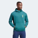 adidas 2023 LA Galaxy Travel Hoodie - Mystery Green - Image 2