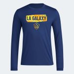 adidas 2024-25 LA Galaxy Men's Long-Sleeve Pre-Game Tee