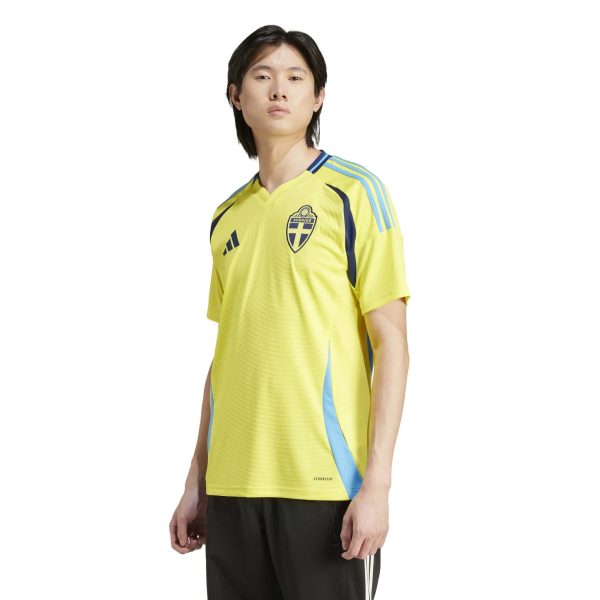 adidas 2024-25 Sweden Men's Stadium Home Jersey