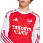 adidas 2025-26 Arsenal Youth Stadium Home Long-Sleeve Soccer Jersey - Image 6