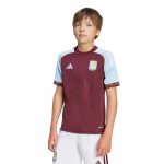 adidas 2025-26 Aston Villa Youth Stadium Home Soccer Jersey - Image 3