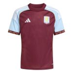 adidas 2025-26 Aston Villa Youth Stadium Home Soccer Jersey