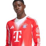 adidas 2025-26 Bayern Munich Men's Stadium Home Long-Sleeve Soccer Jersey - Image 5