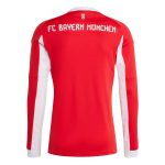 adidas 2025-26 Bayern Munich Men's Stadium Home Long-Sleeve Soccer Jersey - Image 2