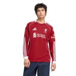adidas 2025-26 Liverpool Men's Stadium Home Long-Sleeve Soccer Jersey - Image 3