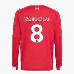 adidas 2025-26 Liverpool Men's Stadium Home Long-Sleeve Soccer Jersey - Image 7