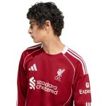 adidas 2025-26 Liverpool Men's Stadium Home Long-Sleeve Soccer Jersey - Image 5