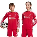 adidas 2025-26 Liverpool Youth Stadium Home Long-Sleeve Soccer Jersey - Image 7