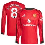 adidas 2025-26 Manchester United Men's Stadium Home Long-Sleeve Soccer Jersey - Image 7