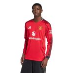 adidas 2025-26 Manchester United Men's Stadium Home Long-Sleeve Soccer Jersey - Image 3