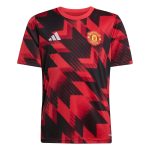 adidas 2025-26 Manchester United Youth Pre-Match Soccer Jersey