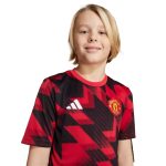 adidas 2025-26 Manchester United Youth Pre-Match Soccer Jersey - Image 6