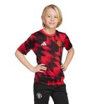 adidas 2025-26 Manchester United Youth Pre-Match Soccer Jersey - Image 3