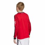 adidas 2025-26 Manchester United Youth Stadium Home Long-Sleeve Soccer Jersey - Image 6