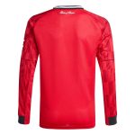 adidas 2025-26 Manchester United Youth Stadium Home Long-Sleeve Soccer Jersey - Image 2
