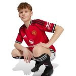 adidas 2025-26 Manchester United Youth Stadium Home Soccer Jersey - Image 4