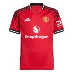 adidas 2025-26 Manchester United Youth Stadium Home Soccer Jersey