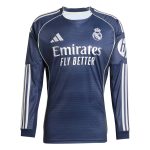 adidas 2025-26 Real Madrid Men's Stadium Away Long-Sleeve Soccer Jersey
