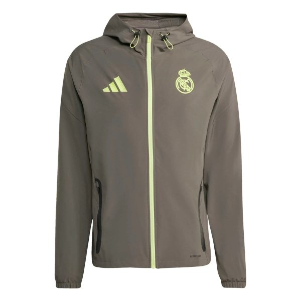 adidas 2025-26 Real Madrid Men's Tiro 25 Competition Vis Tech Travel Jacket