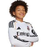 adidas 2025-26 Real Madrid Youth Stadium Home Long-Sleeve Soccer Jersey - Image 3