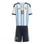 adidas 2026 Argentina Kid's Home Messi #10 Mini Kit