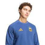 adidas 2026 Argentina Men's Tiro Travel Crewneck Sweatshirt - Image 4
