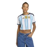 adidas 2026 Argentina Women's Stadium Home Cropped Soccer Jersey - Image 3