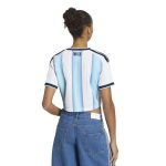 adidas 2026 Argentina Women's Stadium Home Cropped Soccer Jersey - Image 4