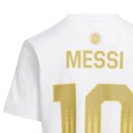 adidas 2026 Argentina Youth Messi Name And Number Tee - Image 5