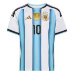 adidas 2026 Argentina Youth Stadium Home Messi #10 Soccer Jersey - Image 2