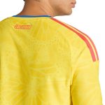 adidas 2026 Colombia Men's Authentic Home Long-Sleeve Soccer Jersey - Image 6
