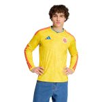 adidas 2026 Colombia Men's Stadium Home Long-Sleeve Soccer Jersey - Image 3