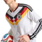 adidas 2026 Germany Men's Authentic Home Long-Sleeve Soccer Jersey - Image 6