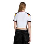 adidas 2026 Germany Women's Stadium Home Cropped Soccer Jersey - Image 4