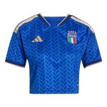 adidas 2026 Italy Women's Stadium Home Cropped Soccer Jersey